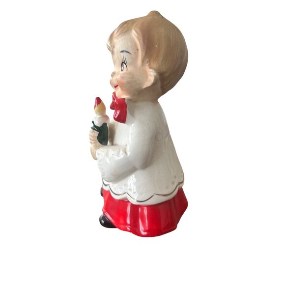 Vintage Josef Originals Christmas Choir Boy Kitsch Figurine Holiday Decor - Picture 2 of 6